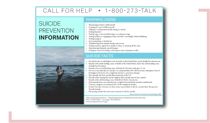 suicide prevention flyer